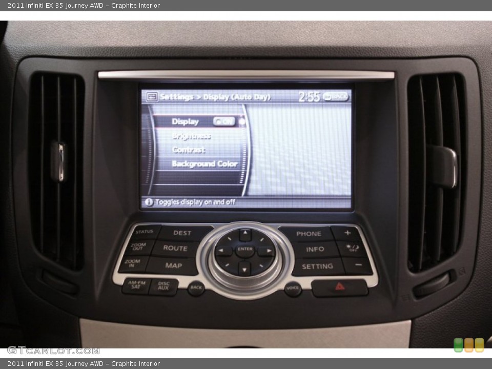 Graphite Interior Controls for the 2011 Infiniti EX 35 Journey AWD #70994674