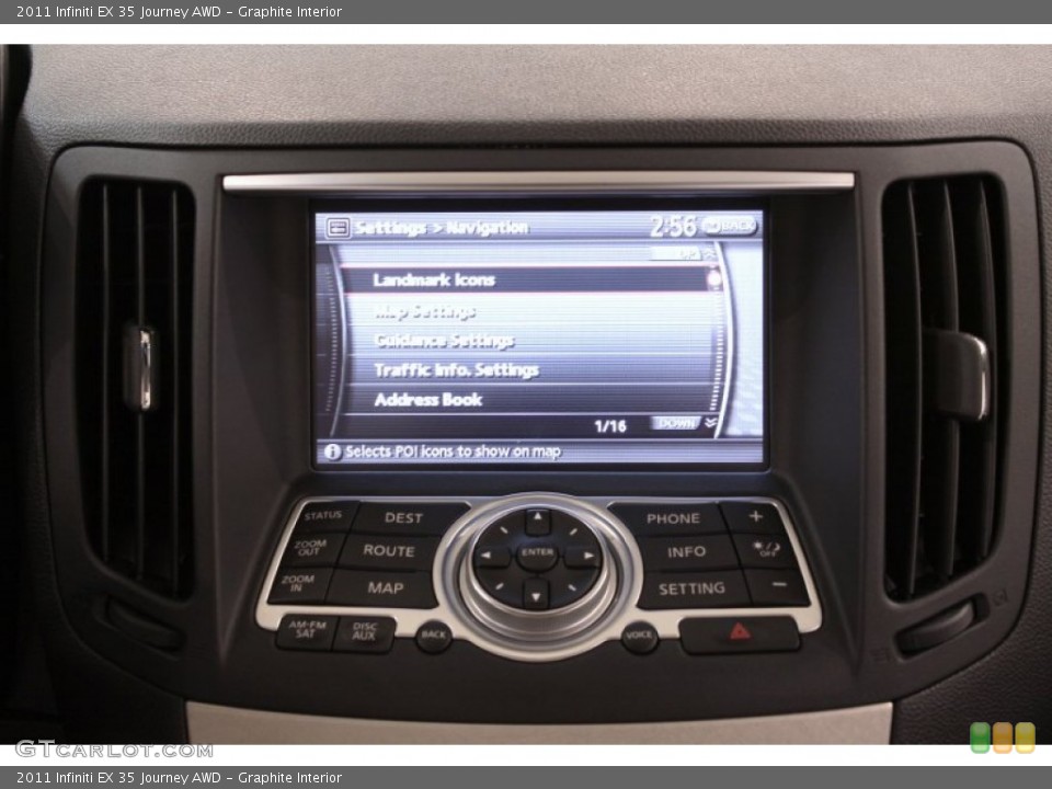 Graphite Interior Controls for the 2011 Infiniti EX 35 Journey AWD #70994689