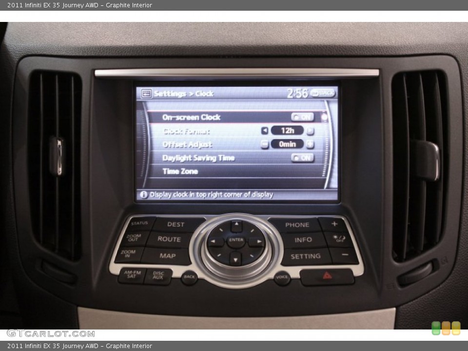 Graphite Interior Controls for the 2011 Infiniti EX 35 Journey AWD #70994707