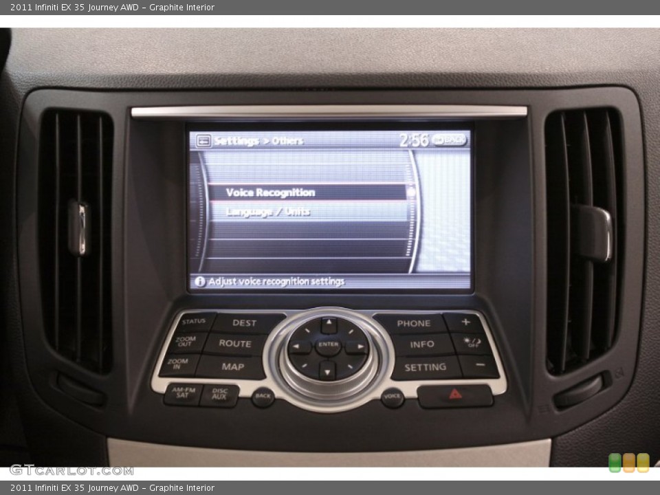 Graphite Interior Controls for the 2011 Infiniti EX 35 Journey AWD #70994716