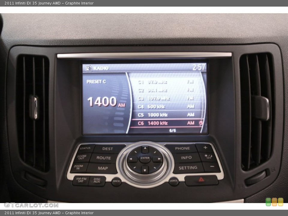 Graphite Interior Controls for the 2011 Infiniti EX 35 Journey AWD #70994734