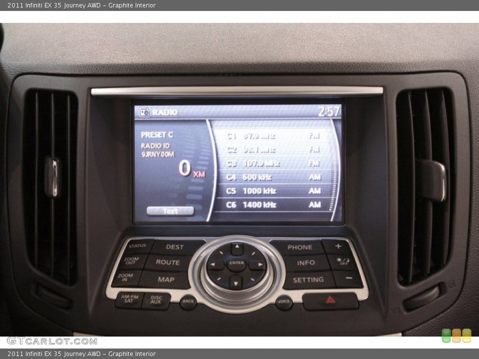 Graphite Interior Controls for the 2011 Infiniti EX 35 Journey AWD #70994743