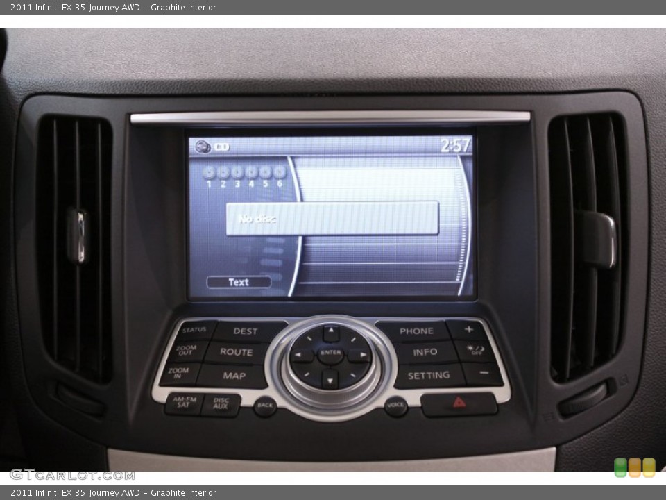 Graphite Interior Controls for the 2011 Infiniti EX 35 Journey AWD #70994755