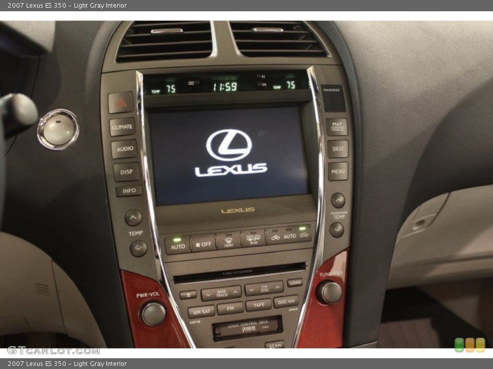 Light Gray Interior Controls for the 2007 Lexus ES 350 #70994950