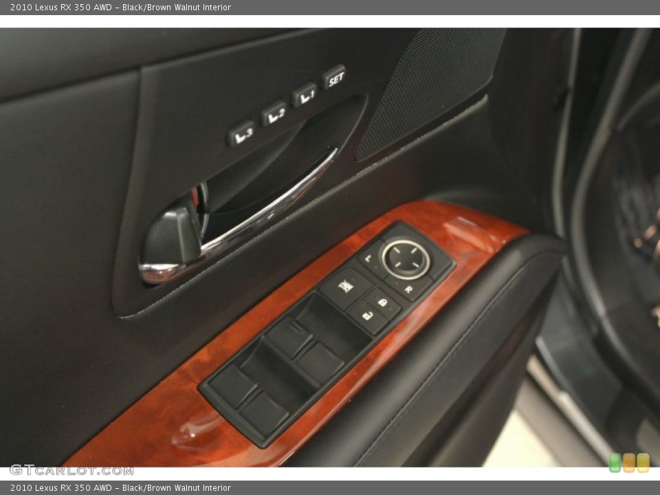 Black/Brown Walnut Interior Controls for the 2010 Lexus RX 350 AWD #70995622