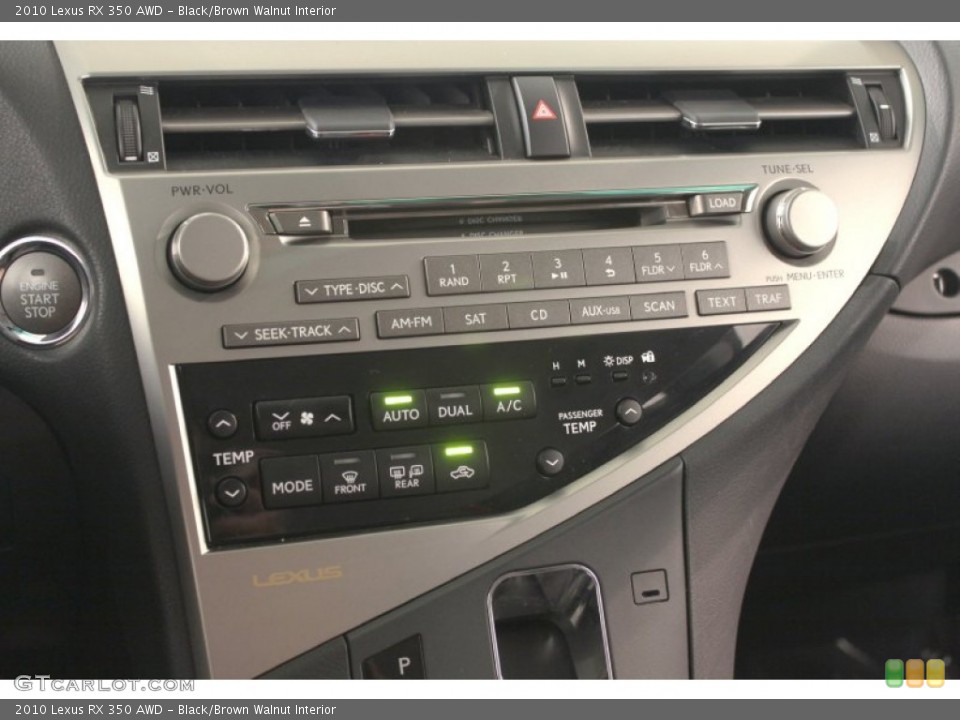 Black/Brown Walnut Interior Controls for the 2010 Lexus RX 350 AWD #70995718