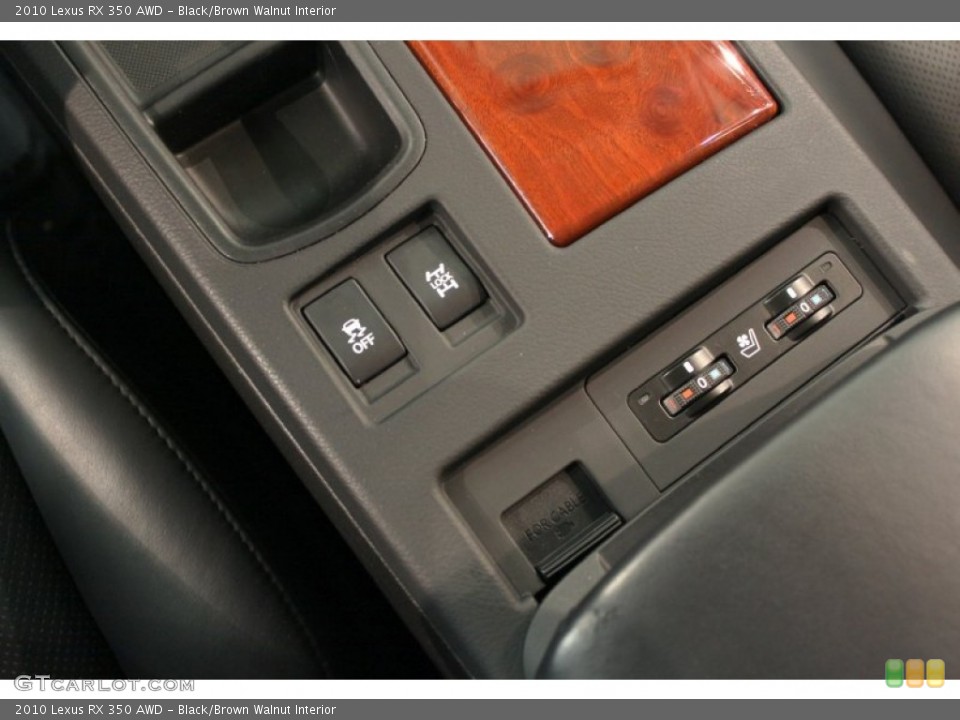 Black/Brown Walnut Interior Controls for the 2010 Lexus RX 350 AWD #70995745