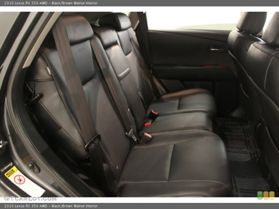 Black/Brown Walnut Interior Rear Seat for the 2010 Lexus RX 350 AWD #70995772