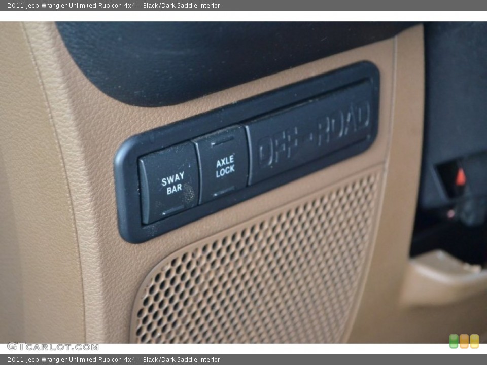 Black/Dark Saddle Interior Controls for the 2011 Jeep Wrangler Unlimited Rubicon 4x4 #71000647