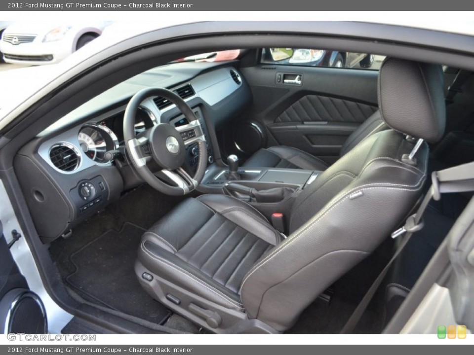 Charcoal Black Interior Prime Interior for the 2012 Ford Mustang GT Premium Coupe #71000914