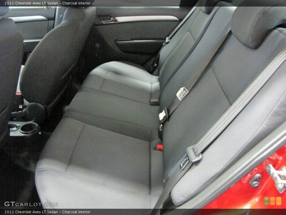 Charcoal Interior Rear Seat for the 2011 Chevrolet Aveo LT Sedan #71005078