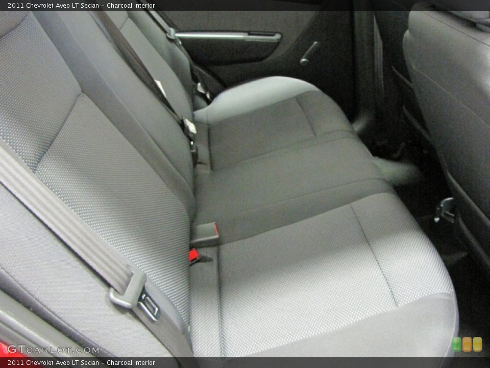 Charcoal Interior Rear Seat for the 2011 Chevrolet Aveo LT Sedan #71005084