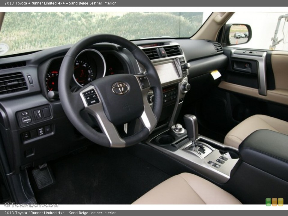 Sand Beige Leather Interior Photo for the 2013 Toyota 4Runner Limited 4x4 #71005537