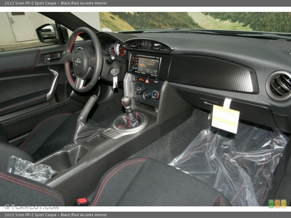 Black/Red Accents Interior Prime Interior for the 2013 Scion FR-S Sport Coupe #71005621