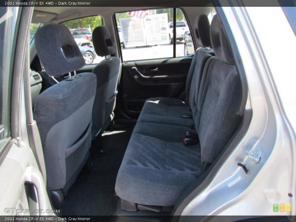 Dark Gray Interior Rear Seat for the 2001 Honda CR-V EX 4WD #71013968