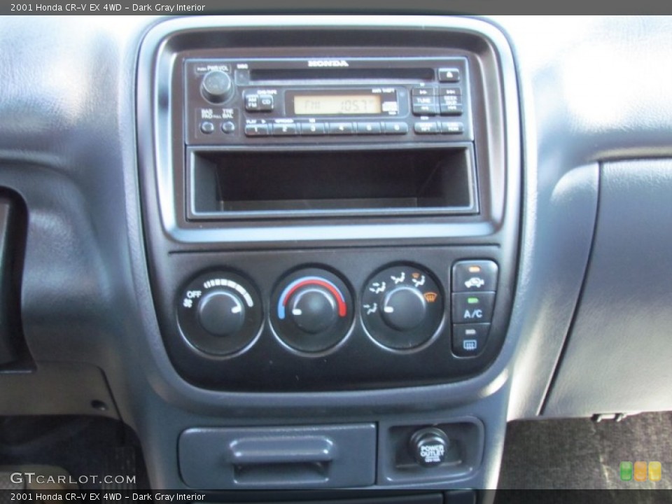 Dark Gray Interior Controls for the 2001 Honda CR-V EX 4WD #71013992