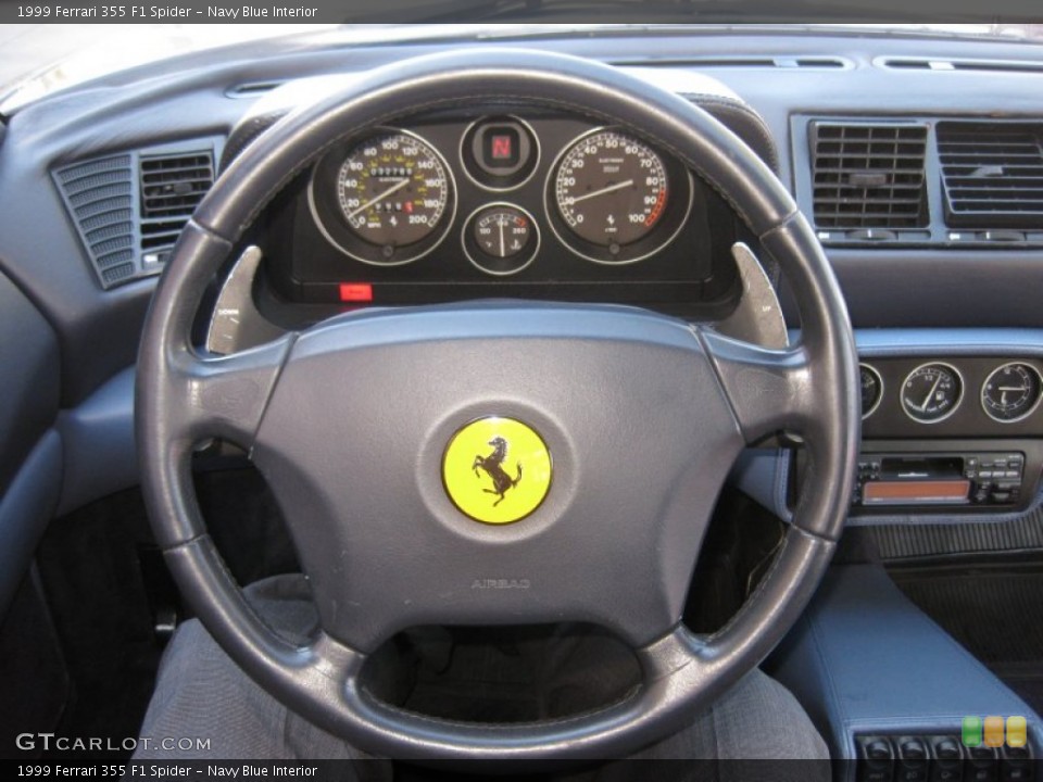 Navy Blue Interior Steering Wheel for the 1999 Ferrari 355 F1 Spider #71014349