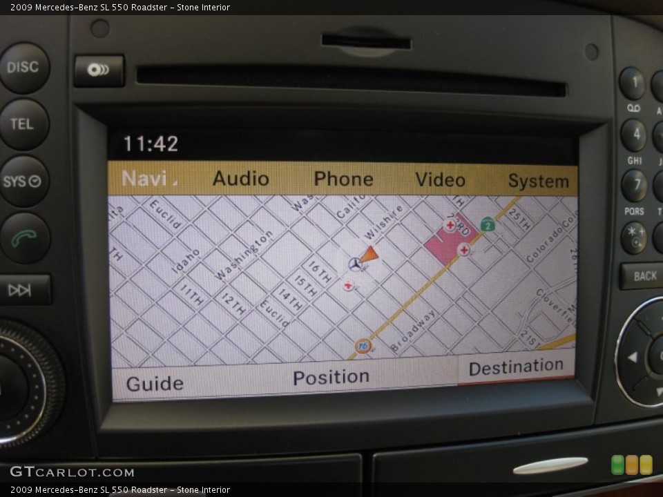 Stone Interior Navigation for the 2009 Mercedes-Benz SL 550 Roadster #71015090