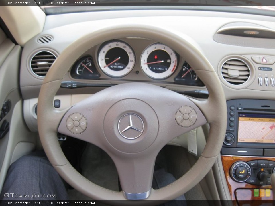 Stone Interior Steering Wheel for the 2009 Mercedes-Benz SL 550 Roadster #71015135