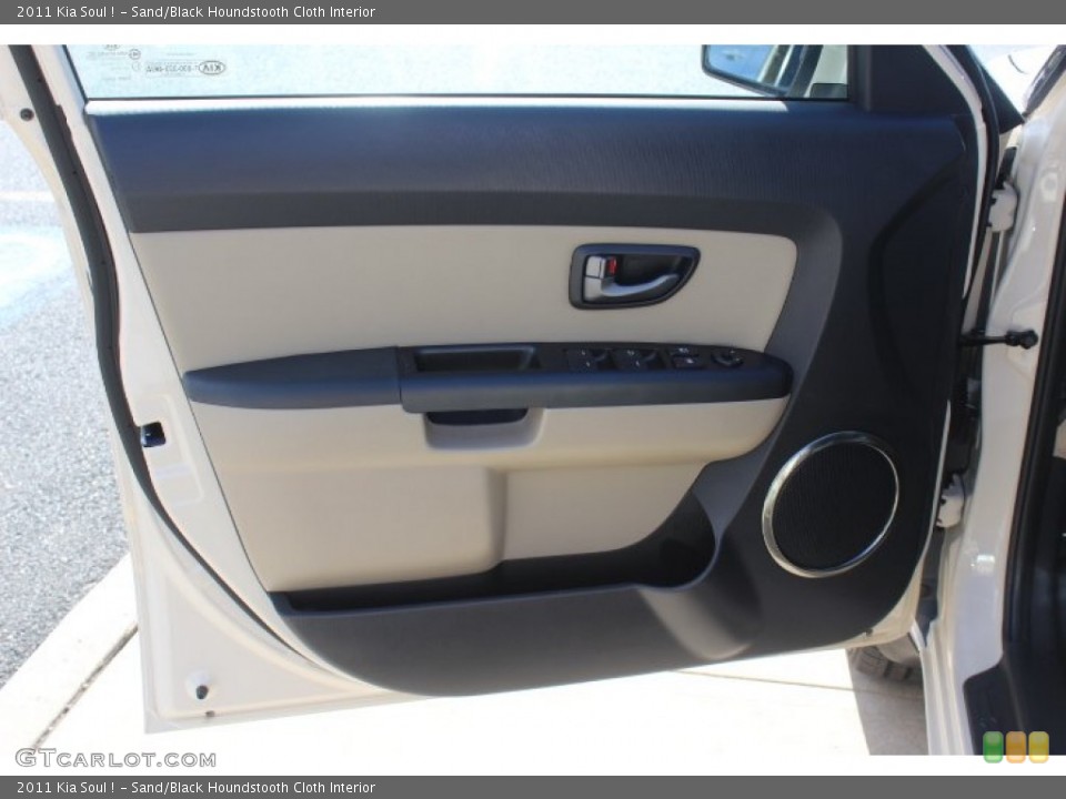 Sand/Black Houndstooth Cloth Interior Door Panel for the 2011 Kia Soul ! #71016683
