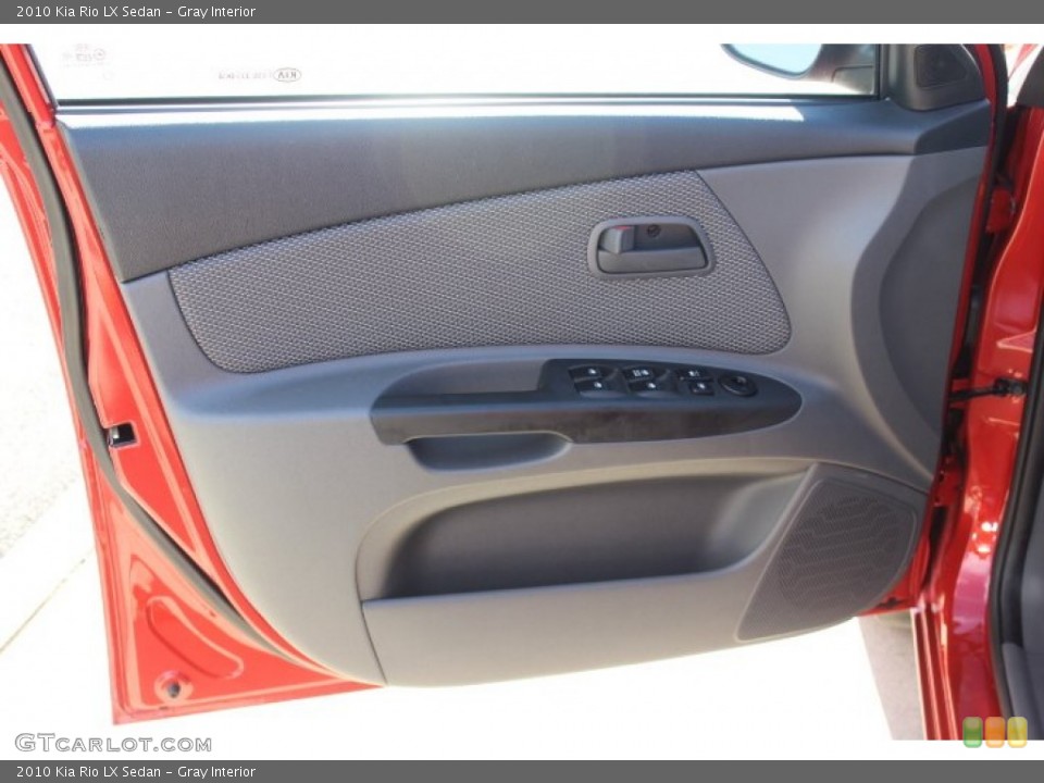 Gray Interior Door Panel for the 2010 Kia Rio LX Sedan #71016866
