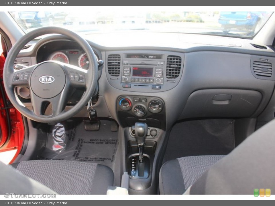 Gray Interior Dashboard for the 2010 Kia Rio LX Sedan #71016887