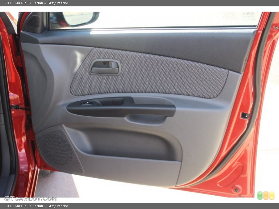 Gray Interior Door Panel for the 2010 Kia Rio LX Sedan #71016941