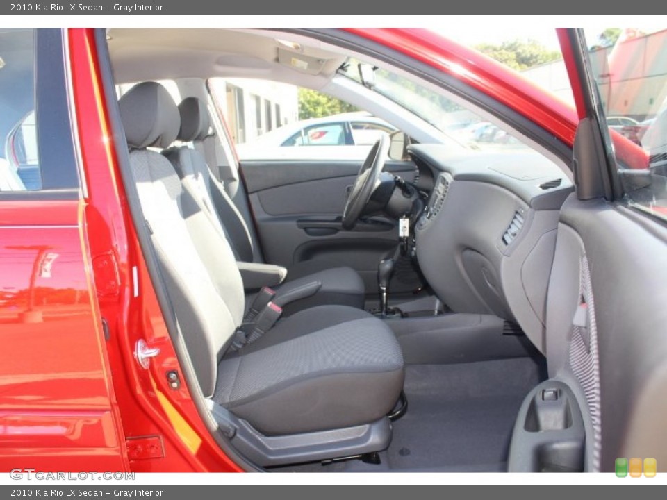 Gray Interior Front Seat for the 2010 Kia Rio LX Sedan #71016950