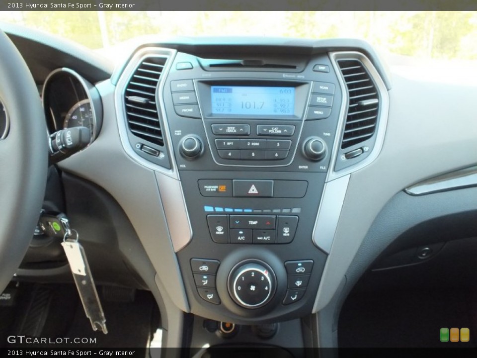 Gray Interior Controls for the 2013 Hyundai Santa Fe Sport #71018972