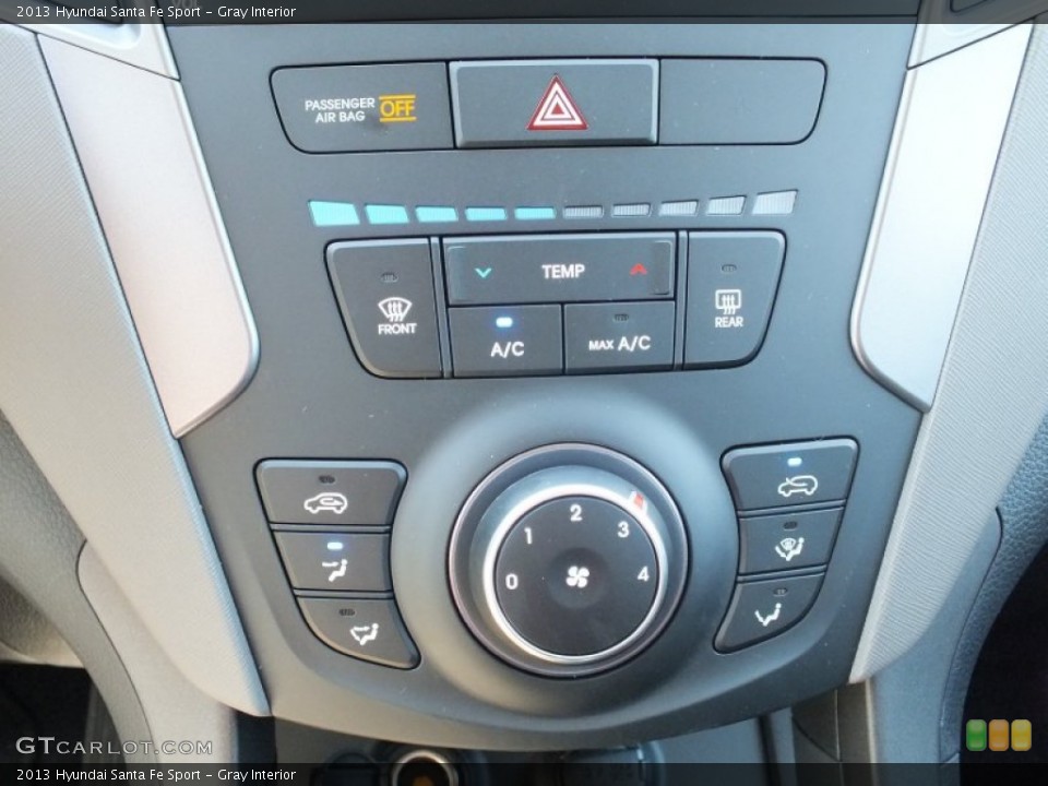 Gray Interior Controls for the 2013 Hyundai Santa Fe Sport #71018993
