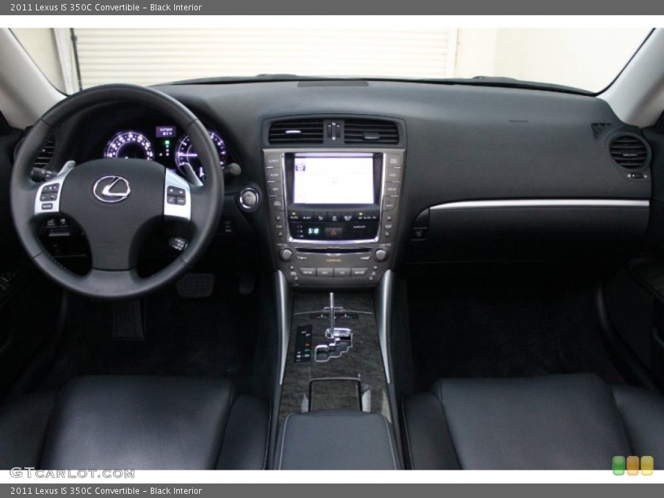 Black Interior Dashboard for the 2011 Lexus IS 350C Convertible #71019752