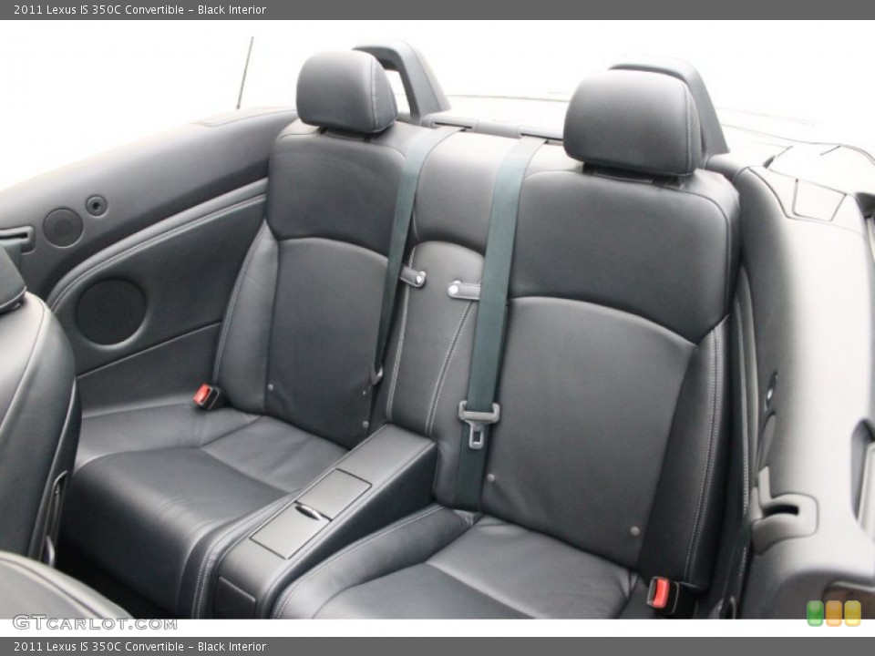Black Interior Rear Seat for the 2011 Lexus IS 350C Convertible #71019821