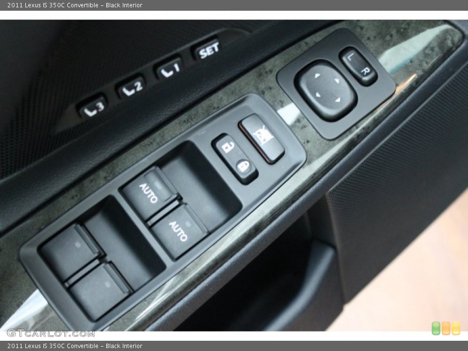 Black Interior Controls for the 2011 Lexus IS 350C Convertible #71019836