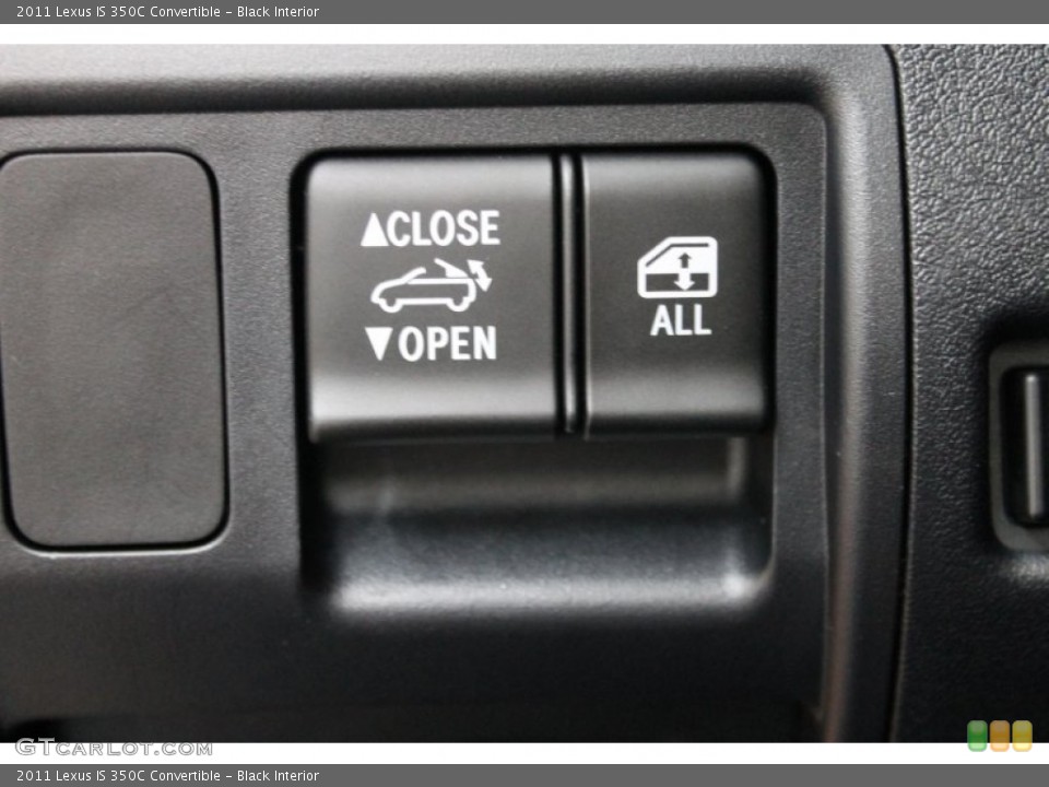Black Interior Controls for the 2011 Lexus IS 350C Convertible #71019854