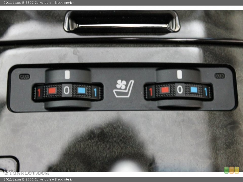Black Interior Controls for the 2011 Lexus IS 350C Convertible #71019863