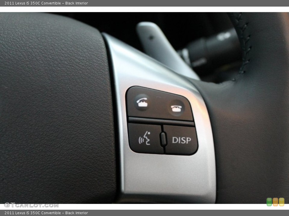 Black Interior Controls for the 2011 Lexus IS 350C Convertible #71019881
