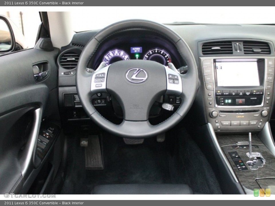 Black Interior Dashboard for the 2011 Lexus IS 350C Convertible #71019917