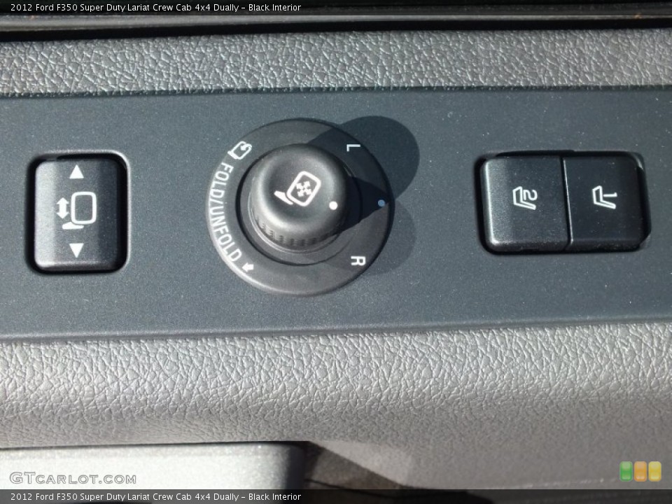 Black Interior Controls for the 2012 Ford F350 Super Duty Lariat Crew Cab 4x4 Dually #71020172