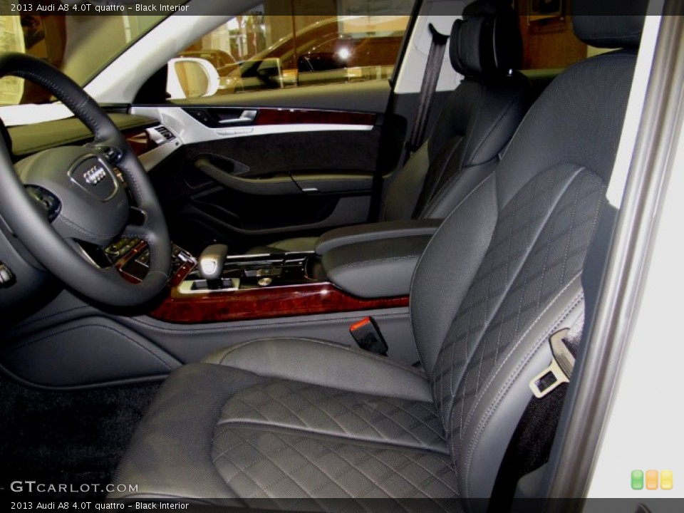Black Interior Front Seat for the 2013 Audi A8 4.0T quattro #71022482