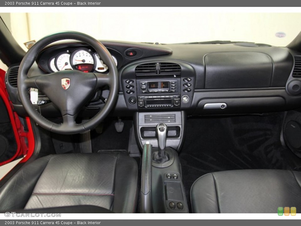 Black Interior Dashboard for the 2003 Porsche 911 Carrera 4S Coupe #71023691
