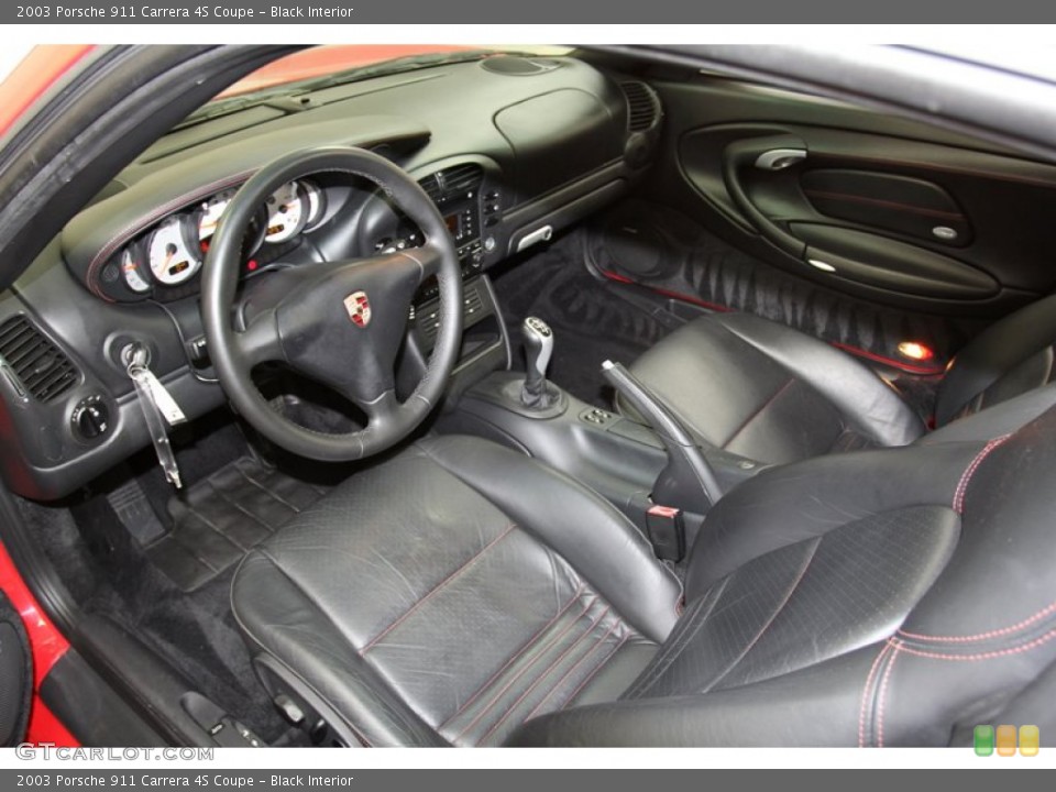 Black Interior Prime Interior for the 2003 Porsche 911 Carrera 4S Coupe #71023769