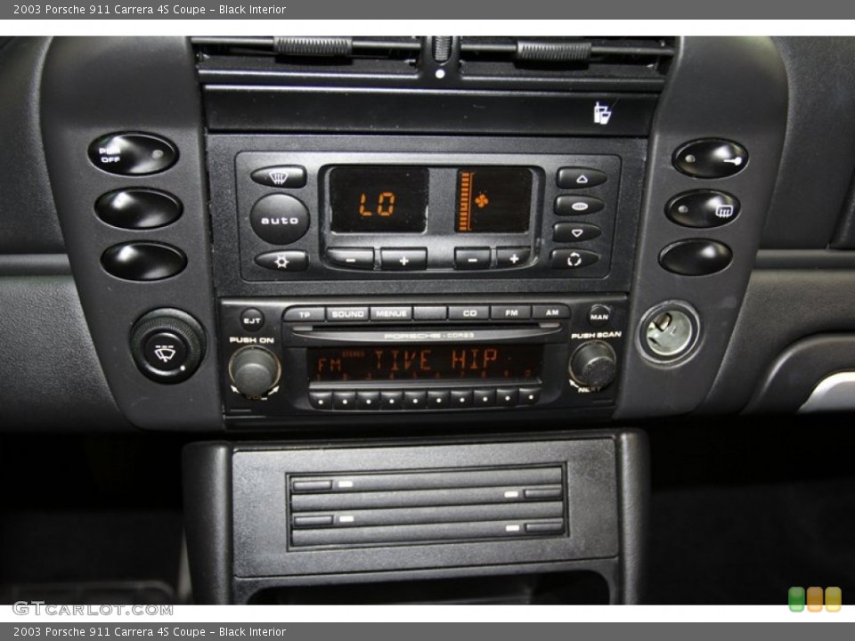 Black Interior Controls for the 2003 Porsche 911 Carrera 4S Coupe #71023834