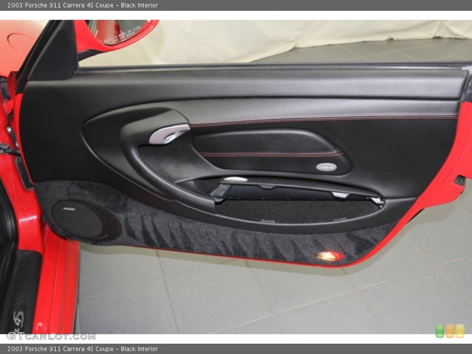 Black Interior Door Panel for the 2003 Porsche 911 Carrera 4S Coupe #71023928