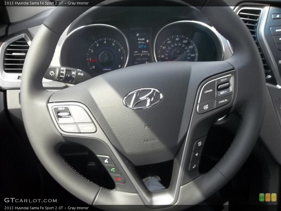 Gray Interior Steering Wheel for the 2013 Hyundai Santa Fe Sport 2.0T #71027567
