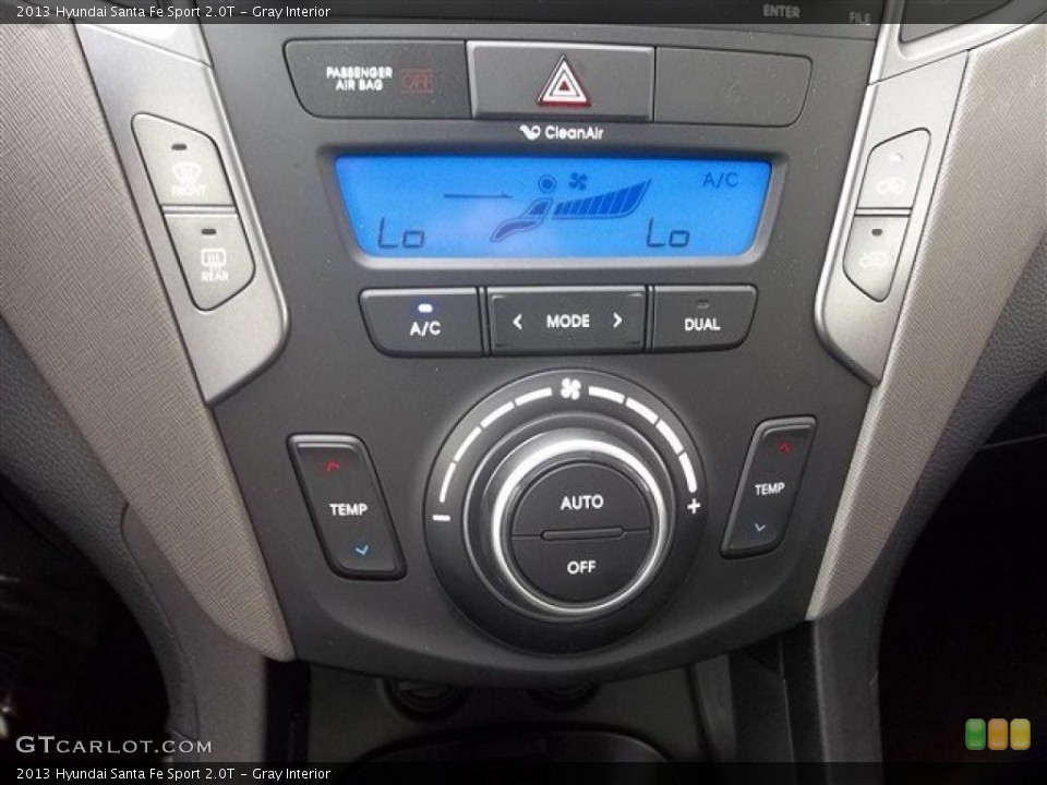 Gray Interior Controls for the 2013 Hyundai Santa Fe Sport 2.0T #71027591