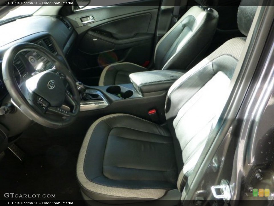 Black Sport Interior Front Seat for the 2011 Kia Optima SX #71030486