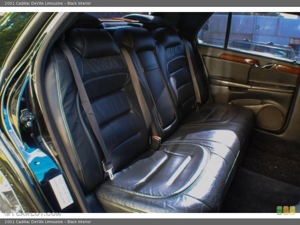 Black Interior Rear Seat for the 2001 Cadillac DeVille Limousine #71033090