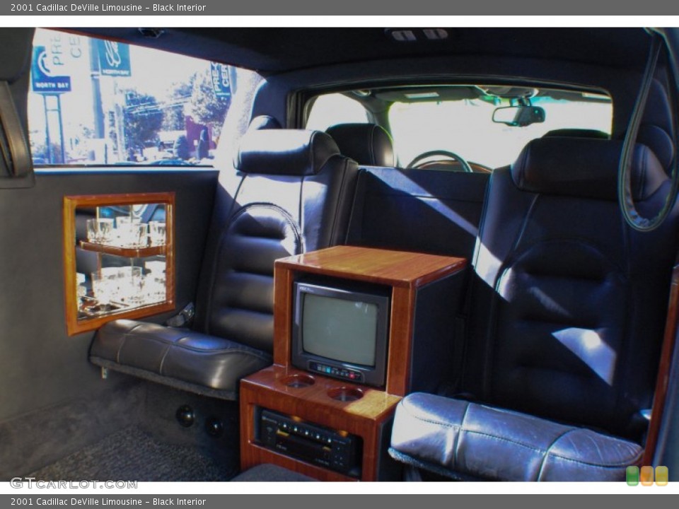 Black Interior Rear Seat for the 2001 Cadillac DeVille Limousine #71033099