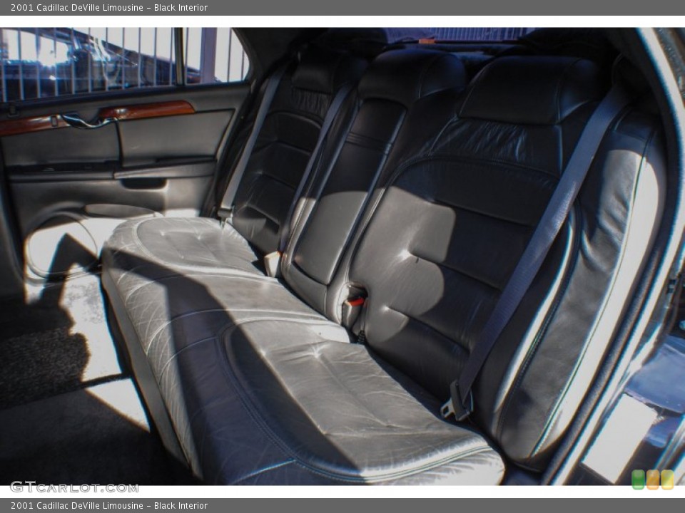 Black Interior Rear Seat for the 2001 Cadillac DeVille Limousine #71033148
