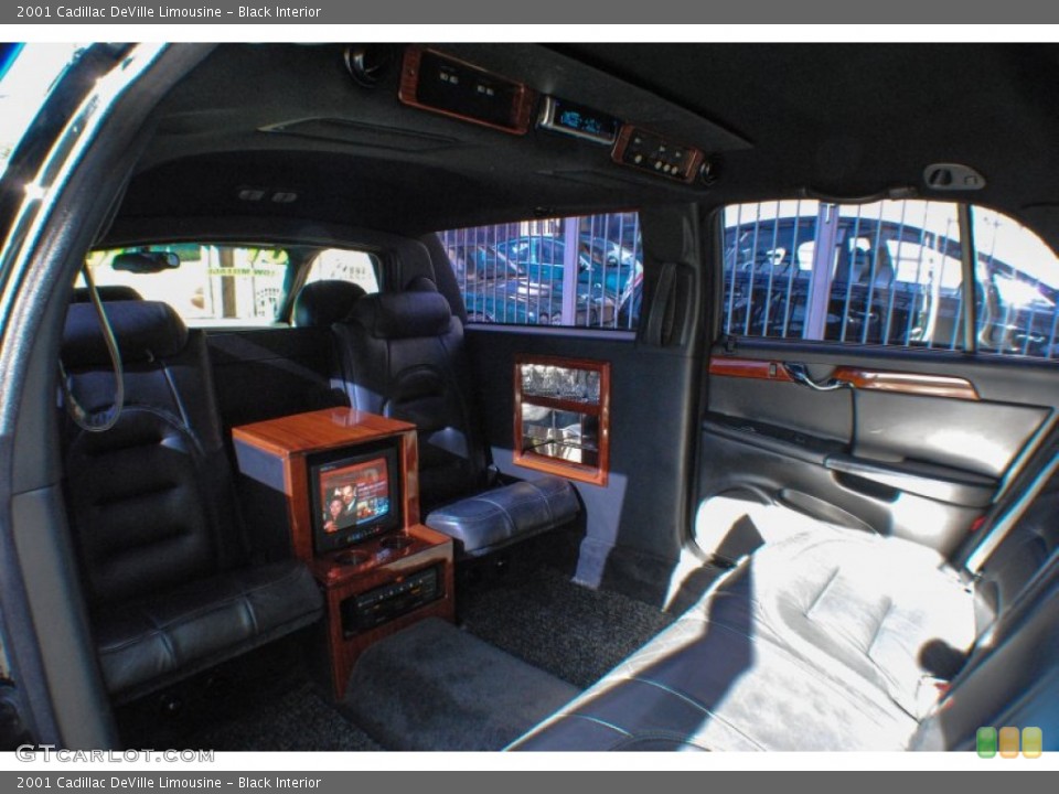 Black Interior Rear Seat for the 2001 Cadillac DeVille Limousine #71033156